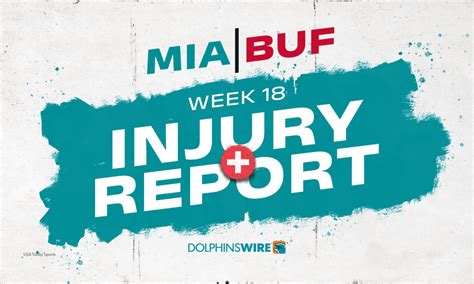 mia injury report|miami dolphins injury report today.